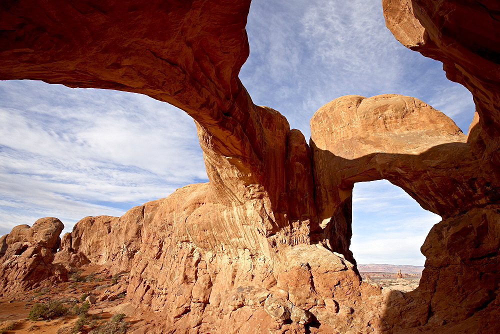 Double Arch, Arches National Park, Utah, United States of America, North America