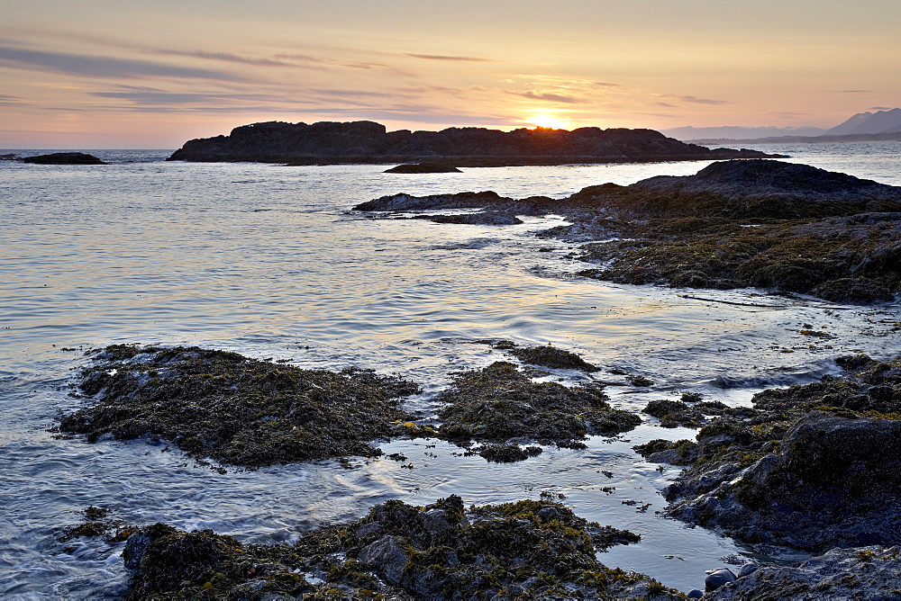 Sunset over the ocean, Pacific Rim National Park Reserve, British Columbia, Canada, North America