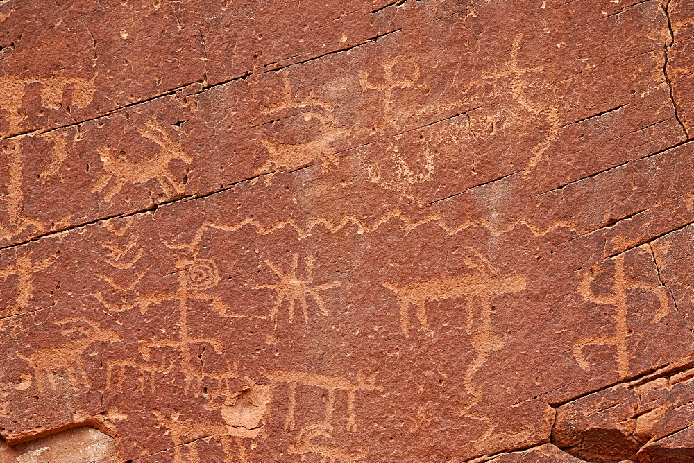 Petroglyphs, Gold Butte, Nevada, United States of America, North America