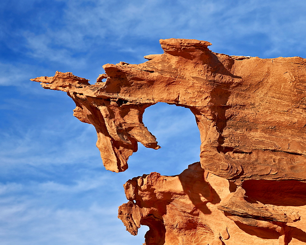 Red sandstone finger, Gold Butte, Nevada, United States of America, North America