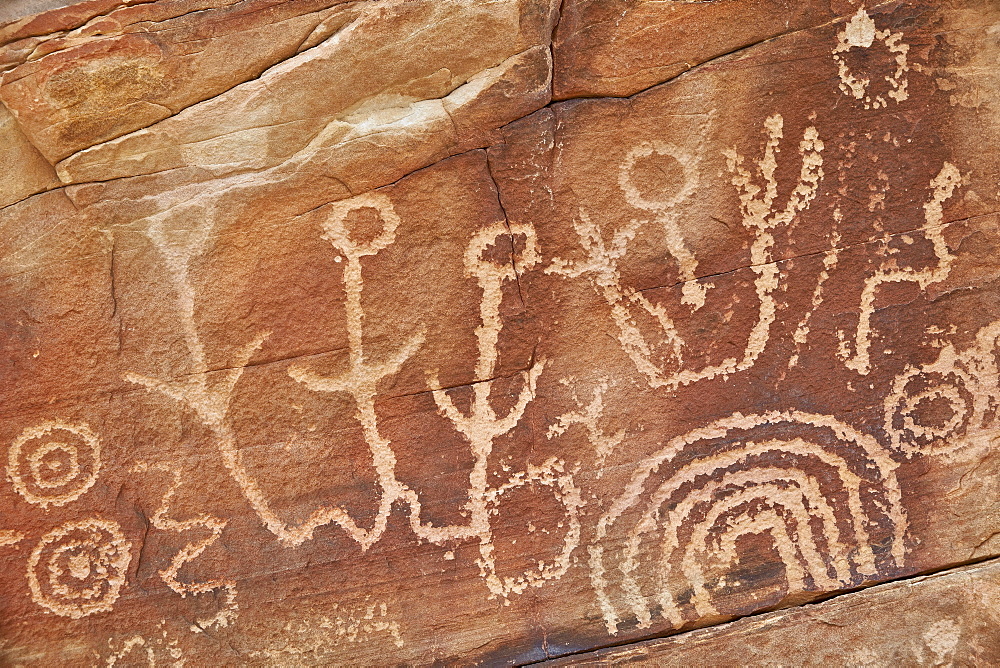 Petroglyphs, Gold Butte, Nevada, United States of America, North America