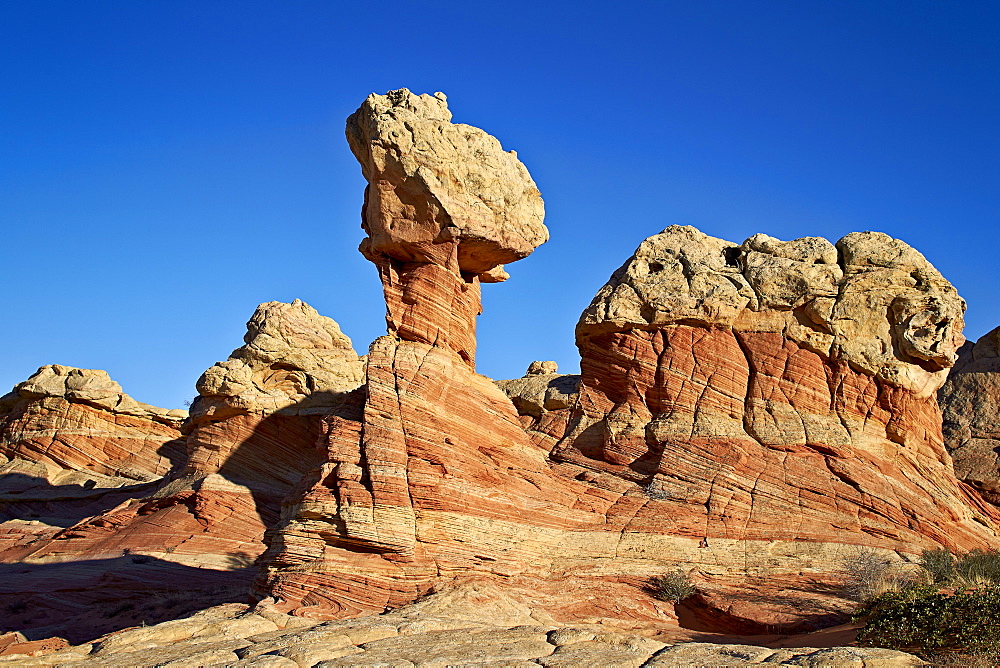 Sandstone formations, Coyote Buttes Wilderness, Vermilion Cliffs National Monument, Arizona, United States of America, North America