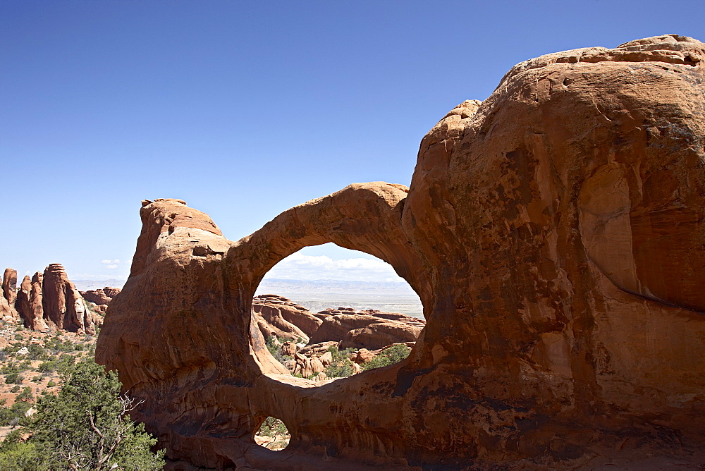 Double O Arch, Arches National Park, Utah, United States of America, North America