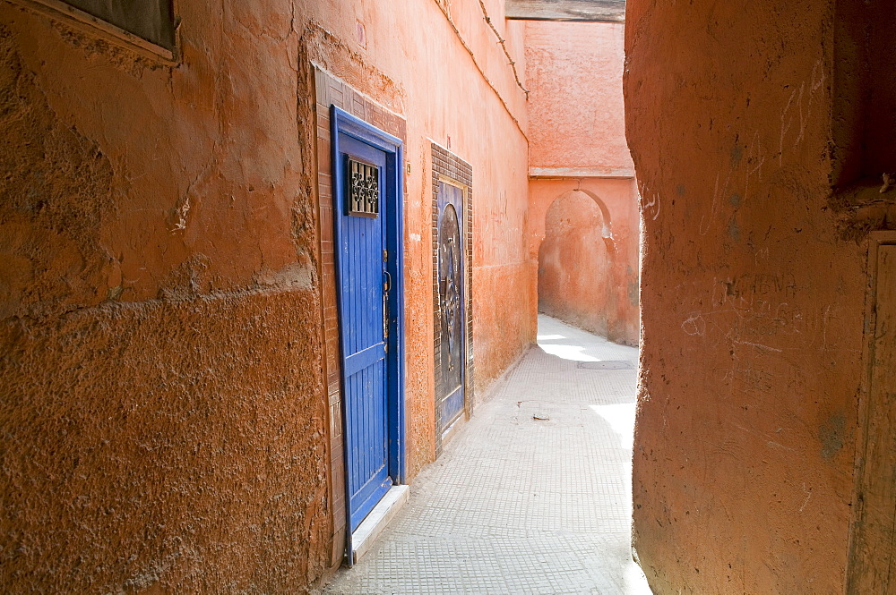 Street in the Souk in the Medina, UNESCO World Heritage Site, Marrakech, Morocco, North Africa, Africa