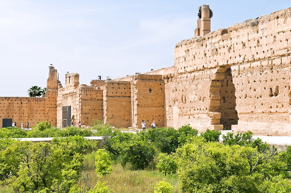 El Badi Palace, Marrakech, Morocco, North Africa, Africa