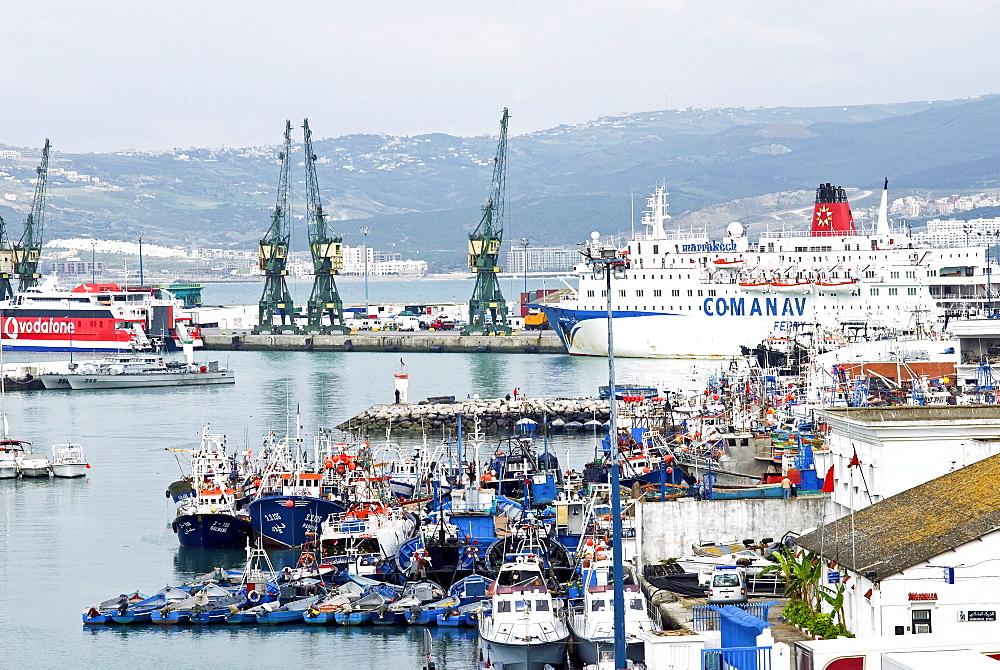 Old port, Tangier, Morocco, North Africa, Africa