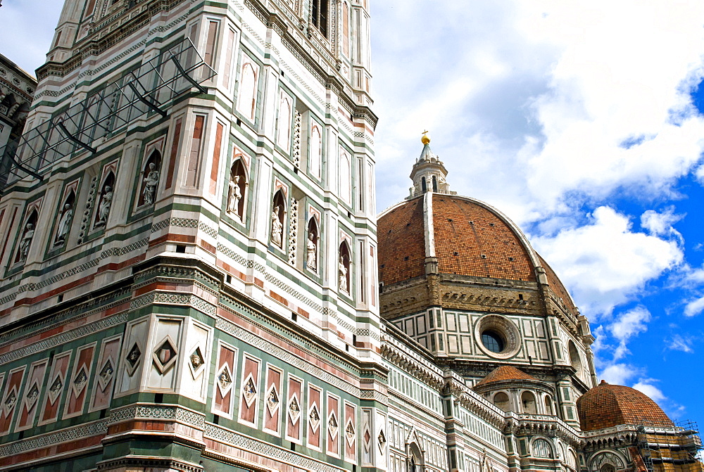 Piazza Duomo and the Cathedral Santa Maria del Fiore, Florence (Firenze), UNESCO World Heritage Site, Tuscany, Italy, Europe