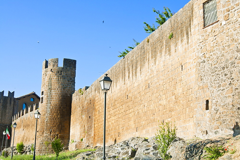 City Ramparts, Tuscania, Viterbo province, Latium, Italy, Europe