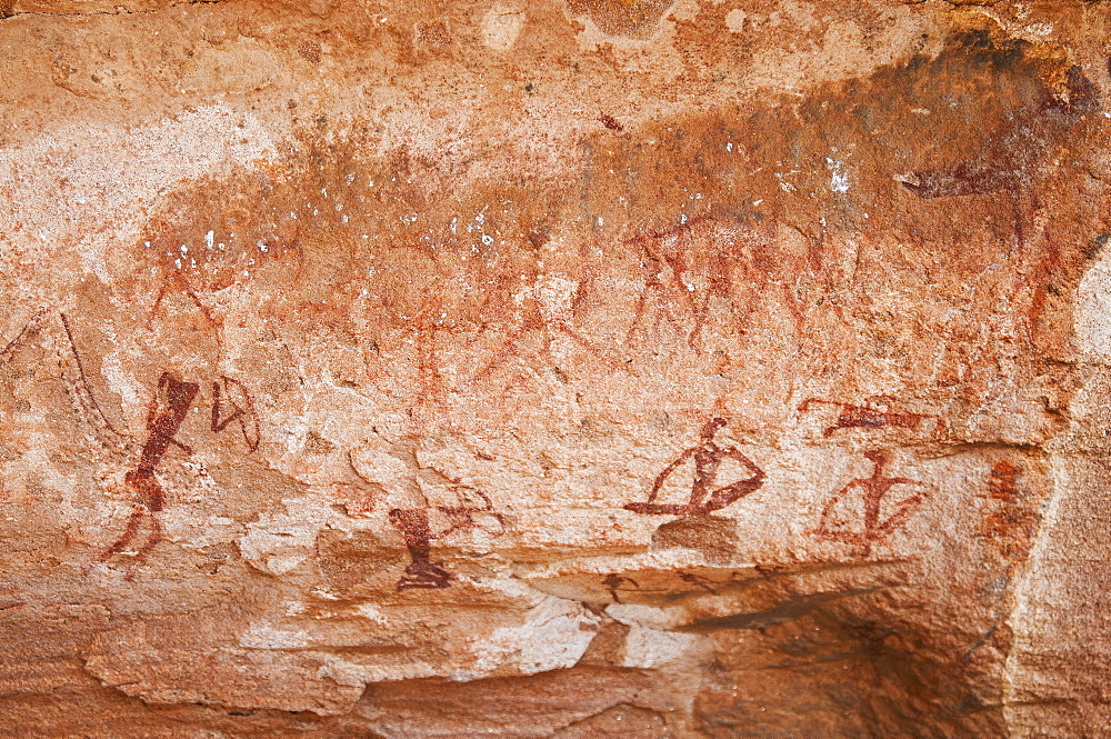 Rock paintings, Twyfelfontein, UNESCO World Heritage Site, Damaraland, Kunene Region, Namibia, Africa