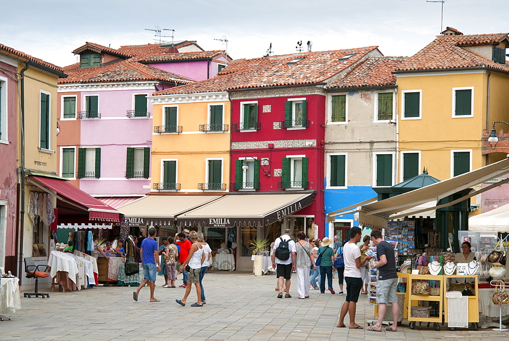 Burano Island, Venice, UNESCO World Heritage Site, Veneto, Italy, Europe