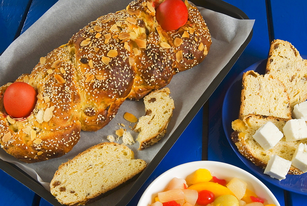 Tsoureki (Tsourekia), Greek Easter bread, Greece, Europe