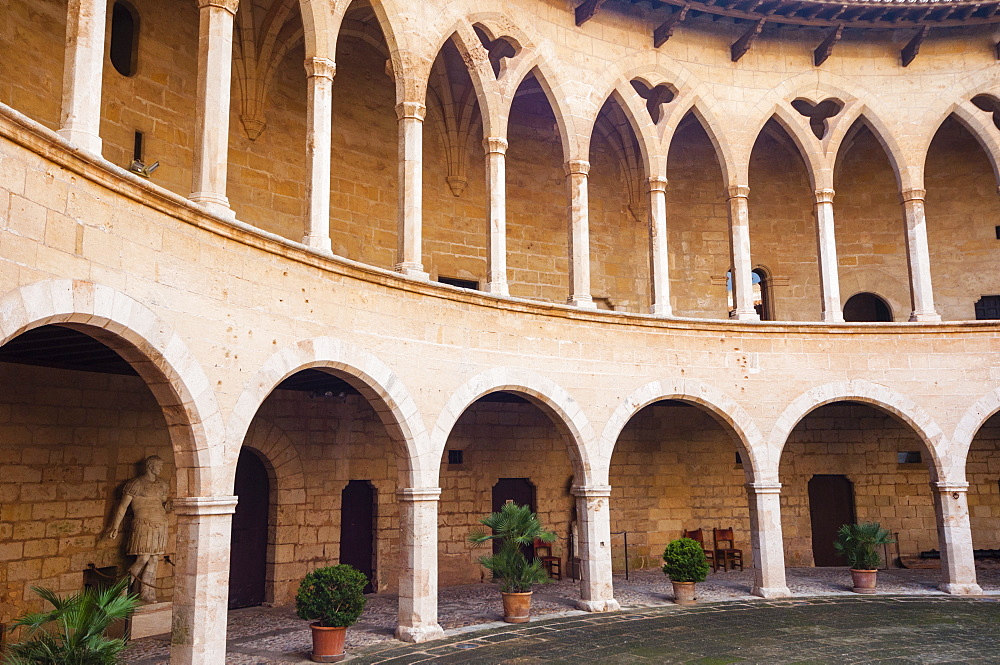 Bellver Castle, 14th century, Palma de Mallorca, Majorca, Balearic Islands, Spain, Europe