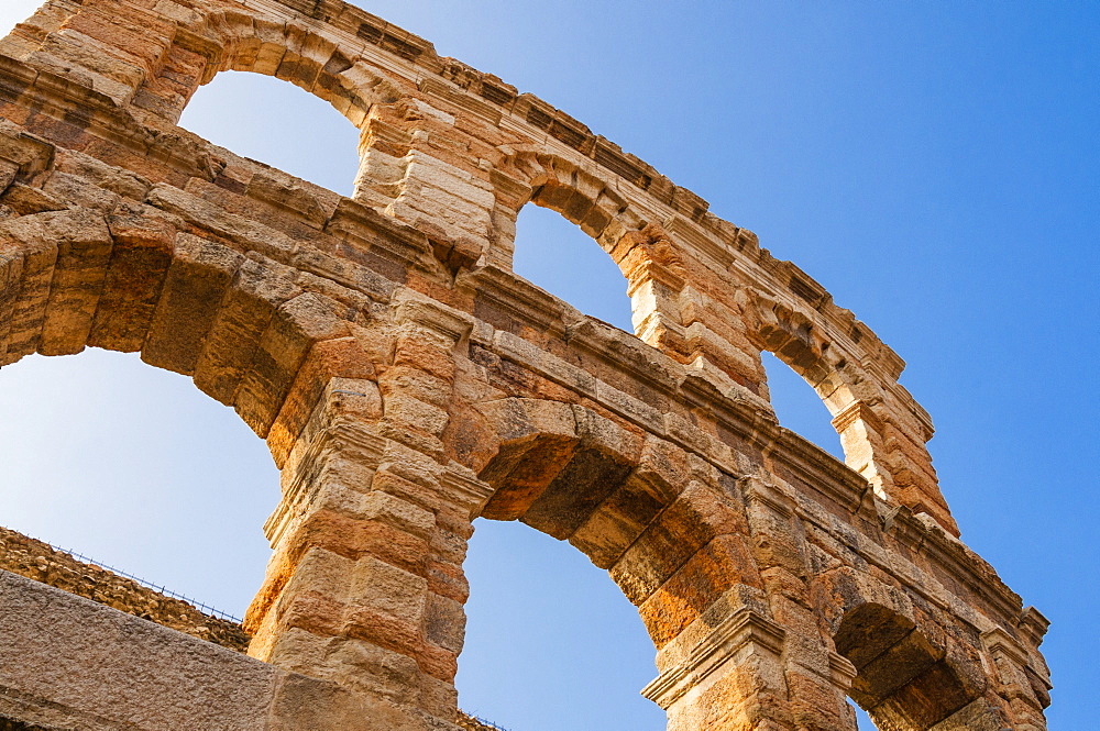 The Roman Arena, Verona, UNESCO World Heritage Site, Veneto, Italy, Europe