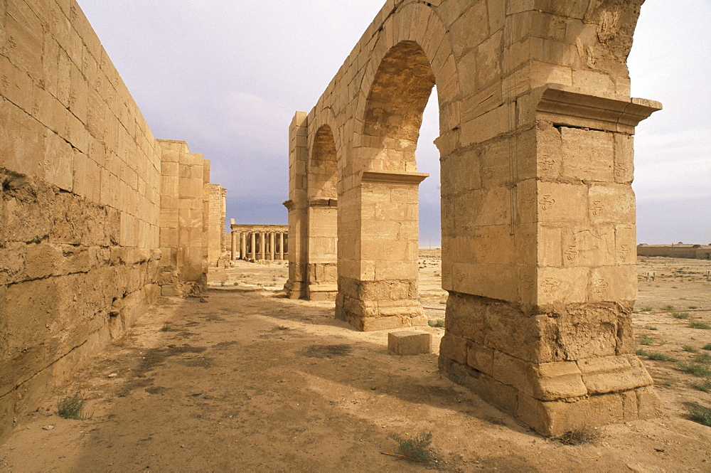 Portico of the South entrance, Hatra, UNESCO World Heritage Site, Iraq, Middle East