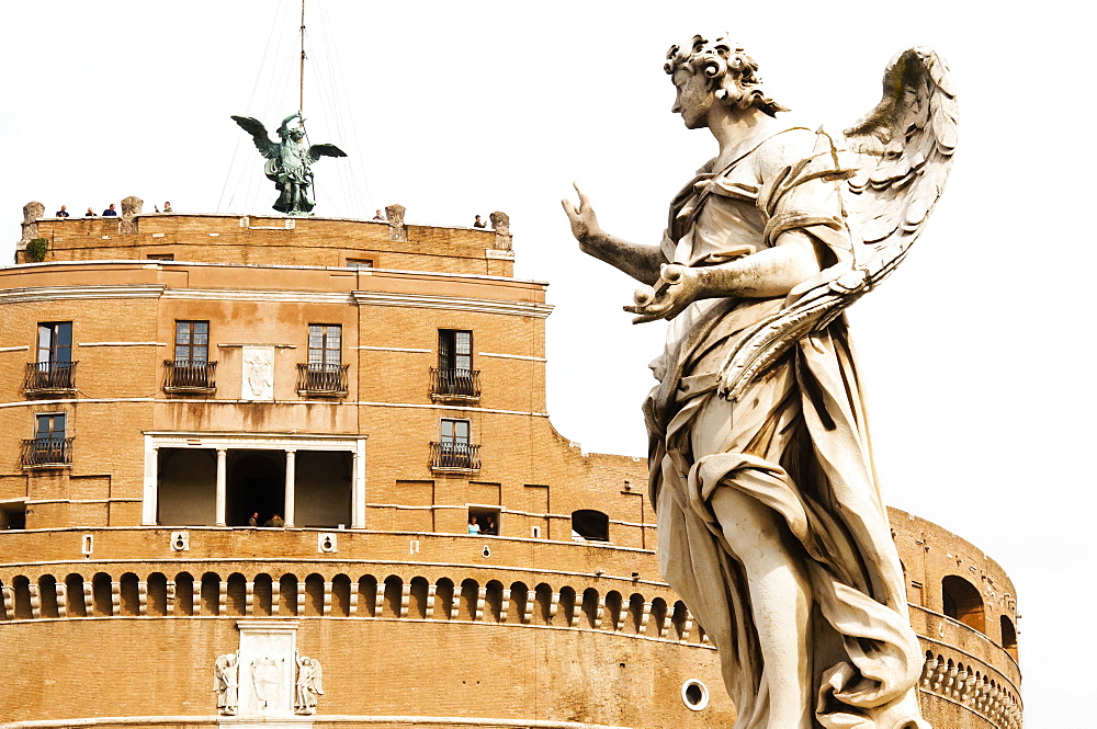 Mausoleum of Hadrian also known as Castel Sant'Angelo, Unesco World Heritage Site, Rome, Latium, Italy, Europe