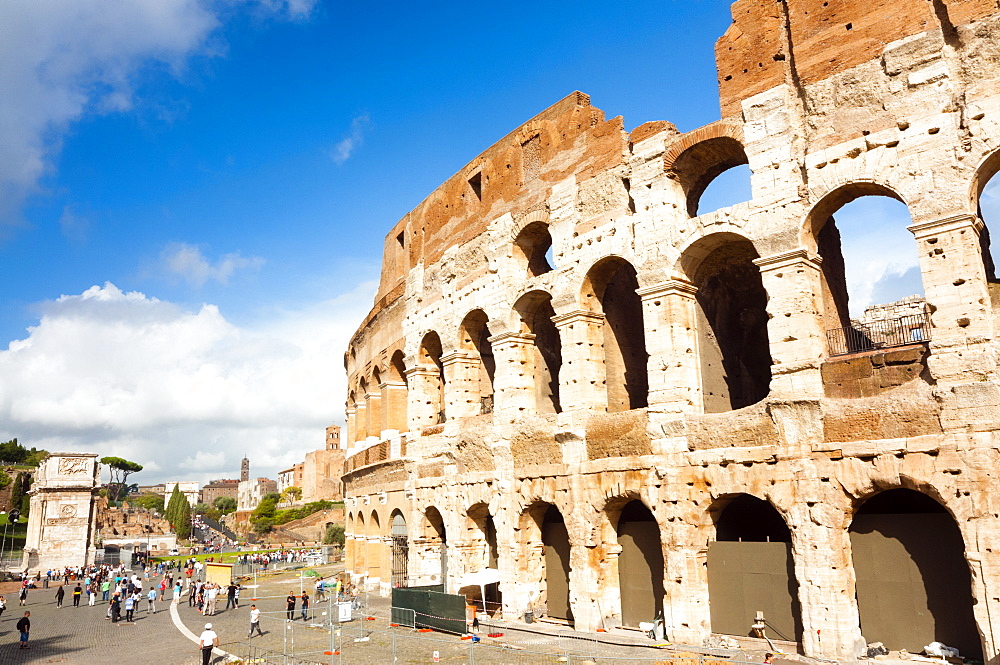 Colosseum or Flavian Amphitheatre, Rome, Unesco World Heritage Site, Latium, Italy, Europe