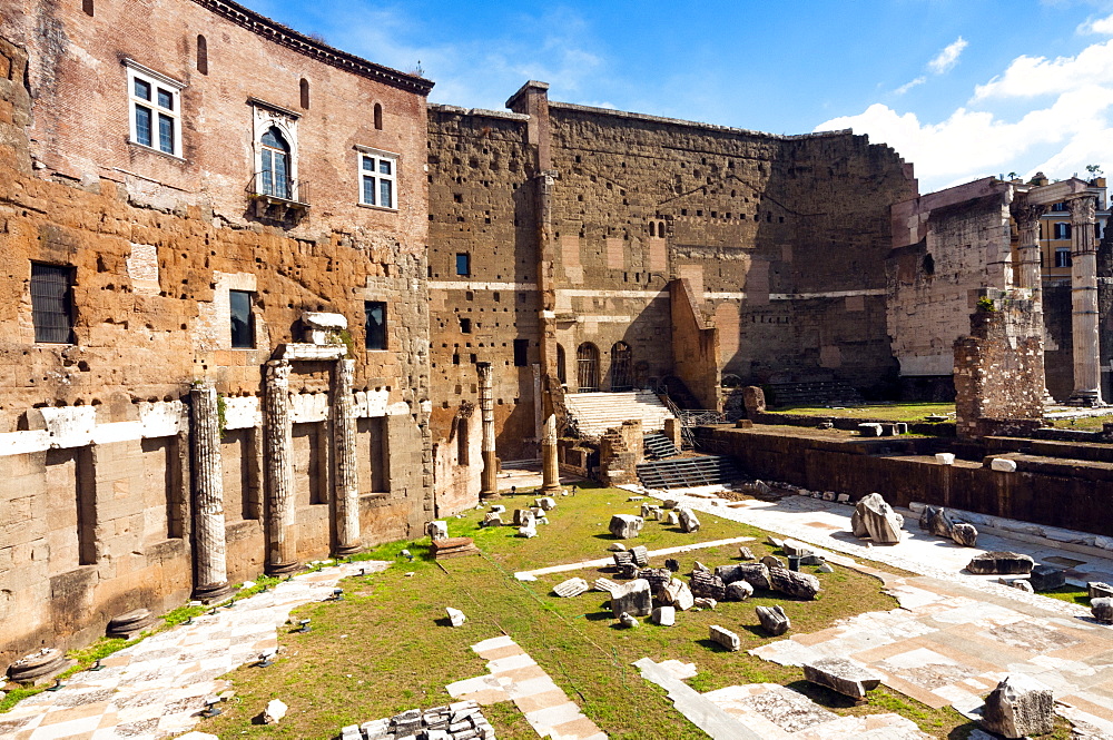 Remains of Forum of Augustus, Side porticoes, Rome, Unesco World Heritage Site, Latium, Italy, Europe