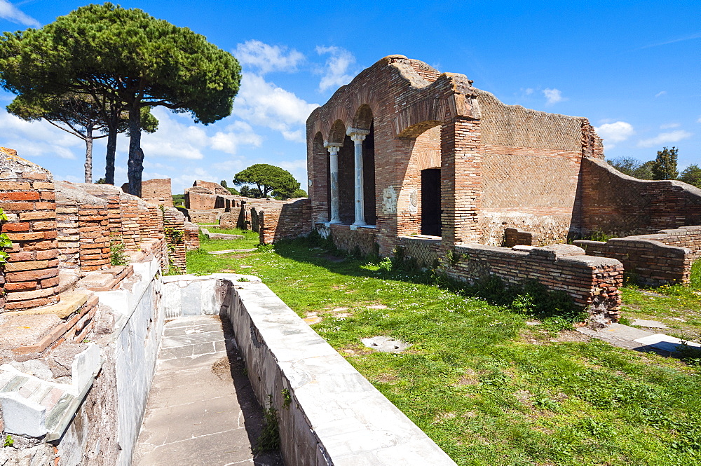 Domus del Ninfeo, Ostia Antica archaeological site, Ostia, Rome province, Lazio, Italy, Europe