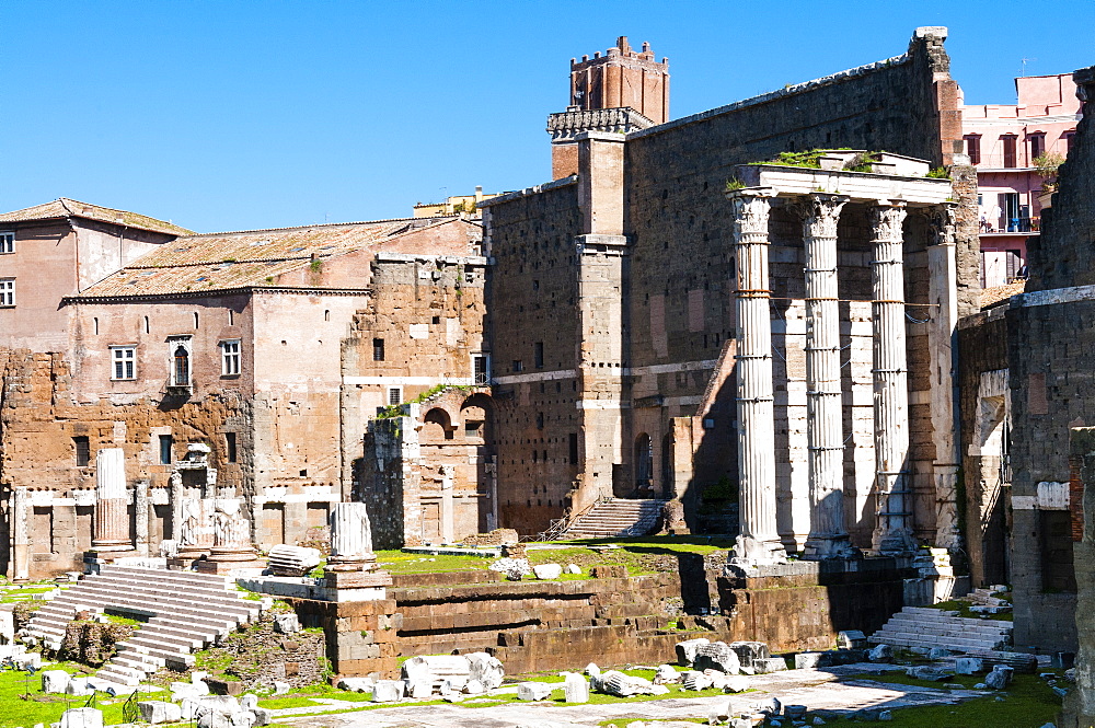 The Forum of Augustus, Temple of Mars Ultor, UNESCO World Heritage Site, Rome, Lazio, Italy, Europe