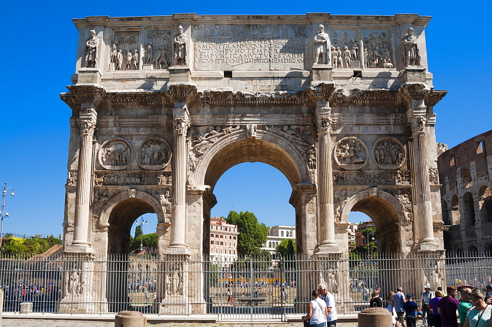 Arch of Constantine (Arco di Costantino), UNESCO World Heritage Site, Rome, Lazio, Italy, Europe