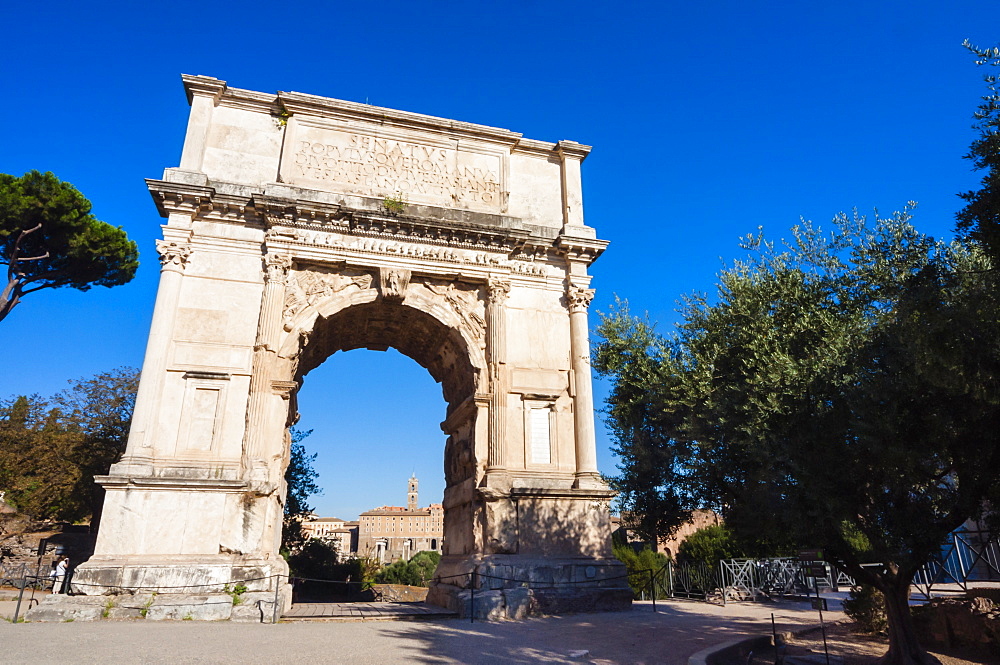 Arch of Titus (Arco di Tito), Roman Forum, UNESCO World Heritage Site, Rome, Lazio, Italy, Europe