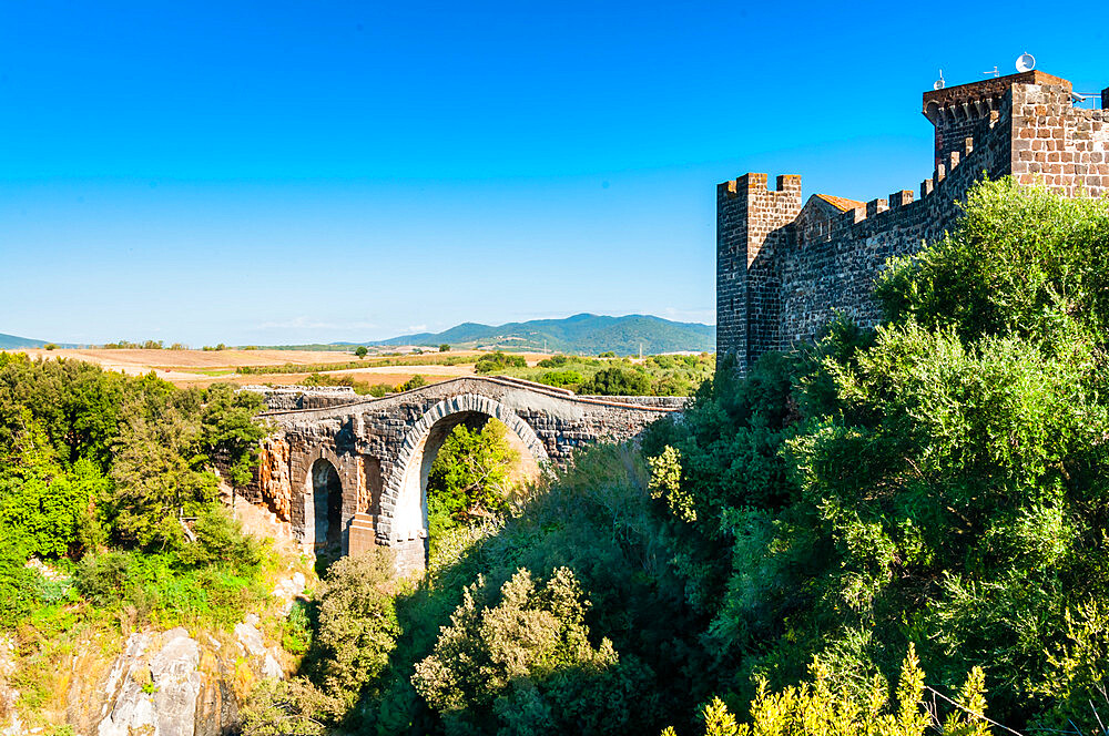 Roman Bridge of the Devil, Vulci, Province of Viterbo, Latium, Maremma, Italy, Europe