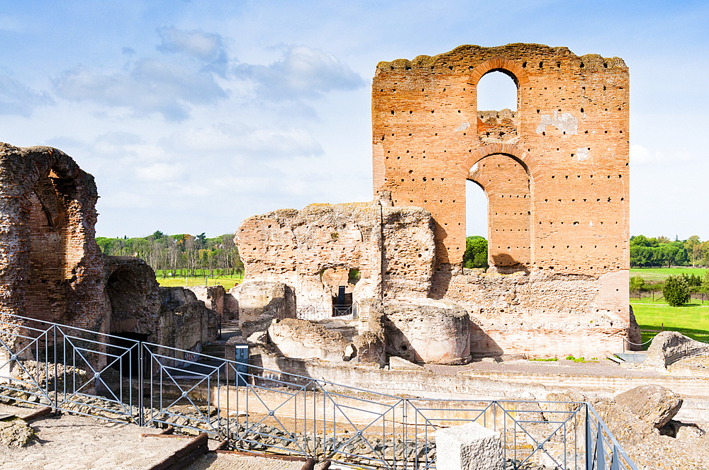 Calidarium, Terme, Baths, Roman Villa of Quintilii, Appian Way, Rome, Latium (Lazio), Italy, Europe