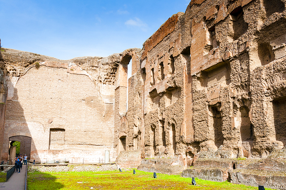 Natatio (Swimming pool), Baths of Caracalla, UNESCO World Heritage Site, Rome, Latium (Lazio), Italy, Europe