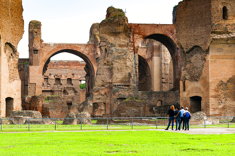 Exterior, Baths of Caracalla, UNESCO World Heritage Site, Rome, Latium (Lazio), Italy, Europe