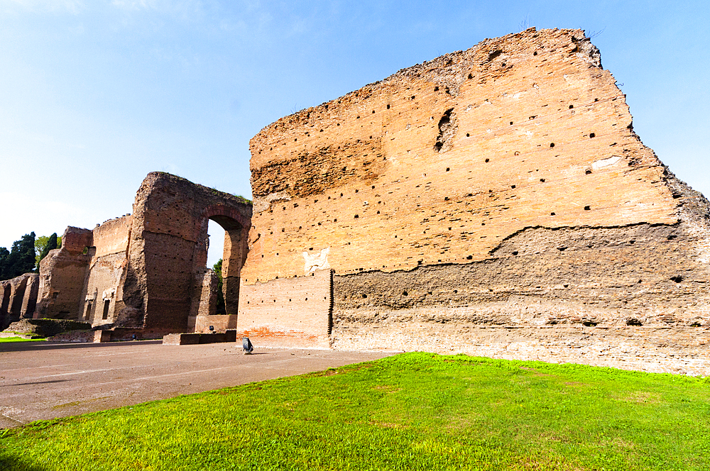 Exterior, Baths of Caracalla, UNESCO World Heritage Site, Rome, Latium (Lazio), Italy, Europe