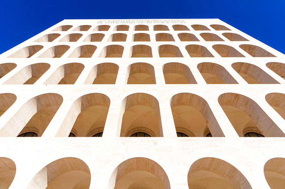 Palazzo della Civilta Italiana (Palazzo della Civilta del Lavoro) (Square Colosseum), EUR, Rome, Latium (Lazio), Italy, Europe