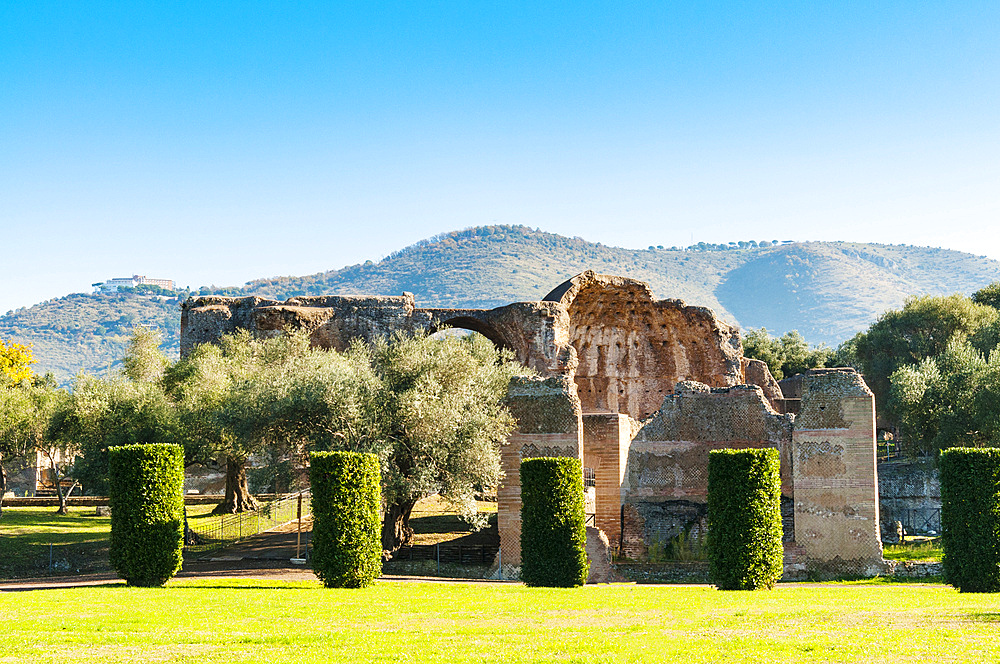 Heliocaminus Baths, Hadrian's Villa, UNESCO World Heritage Site, Tivoli, Province of Rome, Latium (Lazio), Italy, Europe