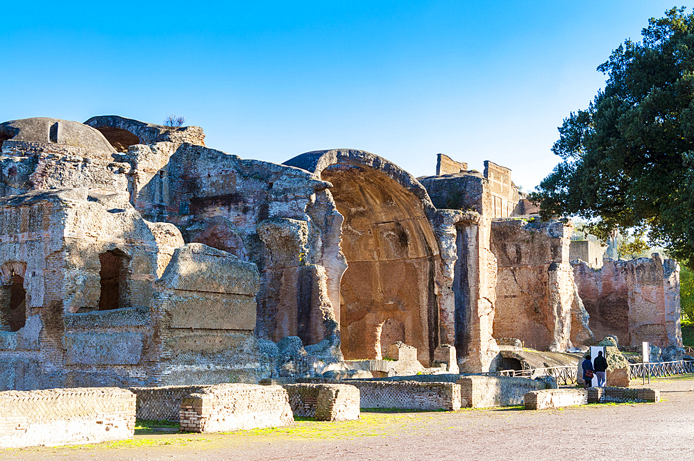 Roman Great Baths, Hadrian's Villa, UNESCO World Heritage Site, Tivoli, Province of Rome, Latium (Lazio), Italy, Europe