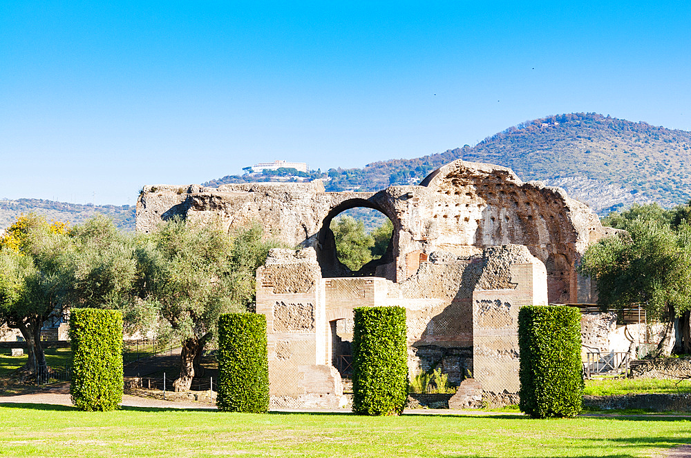 Baths of Heliocamino, Hadrian's Villa, UNESCO World Heritage Site, Tivoli, Province of Rome, Latium (Lazio), Italy, Europe