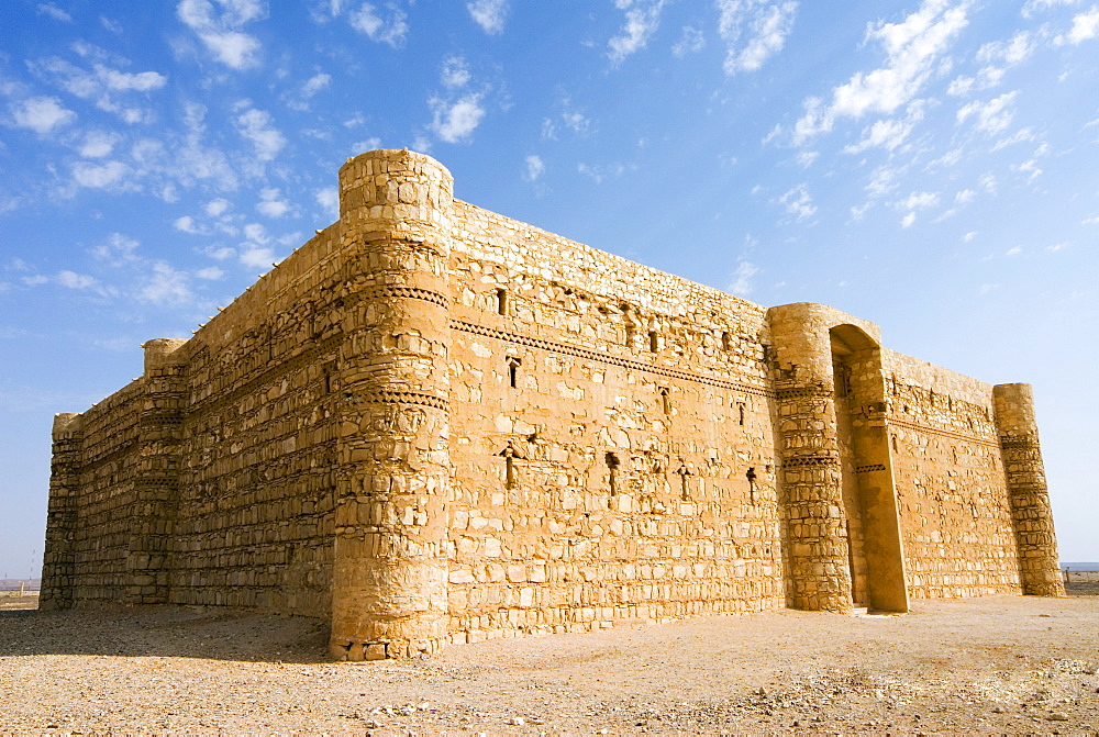 Qasr al Kharaneh desert fort,  Amra, Jordan, Middle East