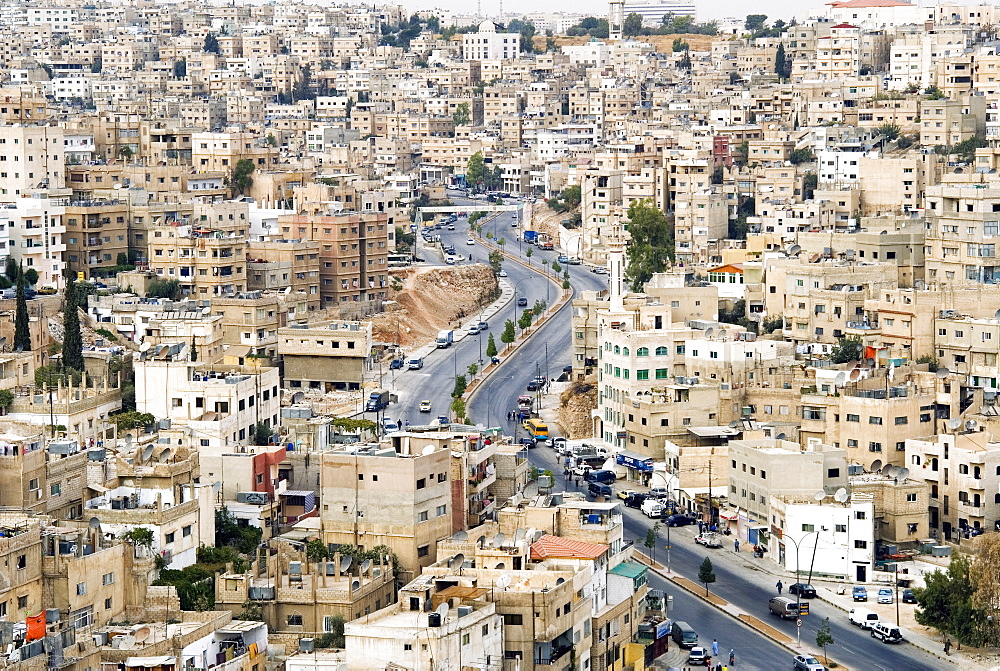 View over city, Amman, Jordan, Middle East