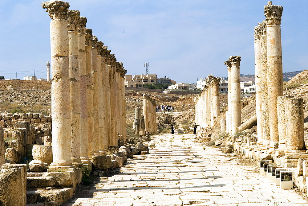 South Decumanus,  Jerash (Gerasa), a Roman Decapolis city, Jordan, Middle East