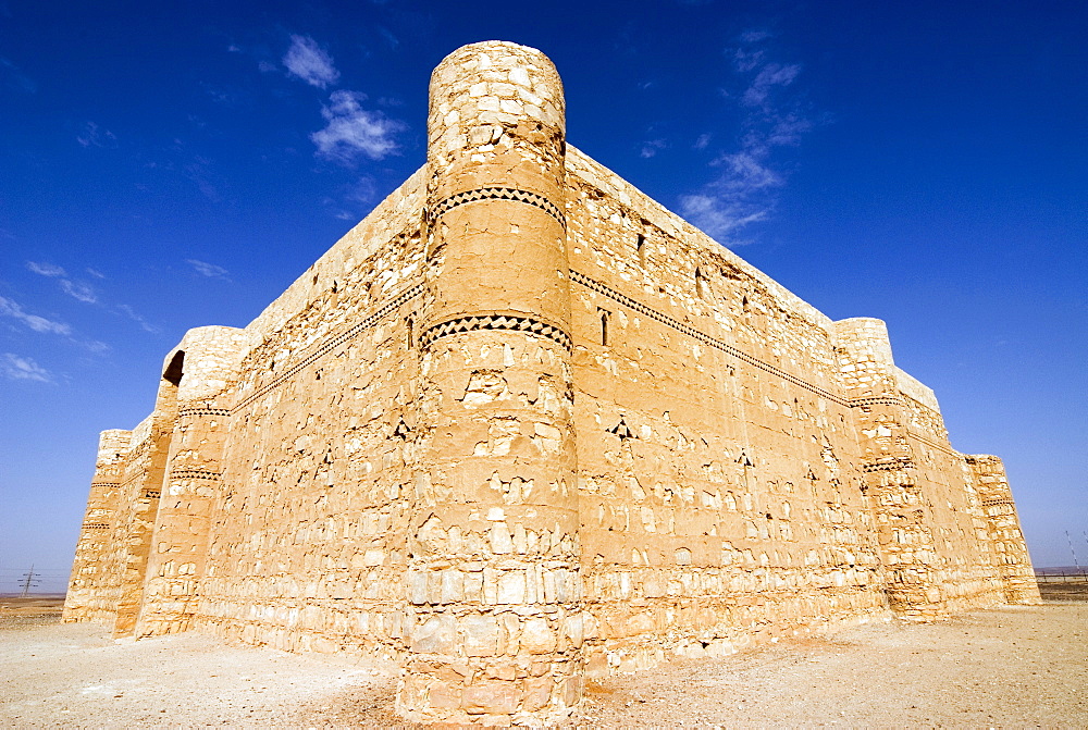 Qasr al Kharaneh desert fort, Amra, Jordan, Middle East