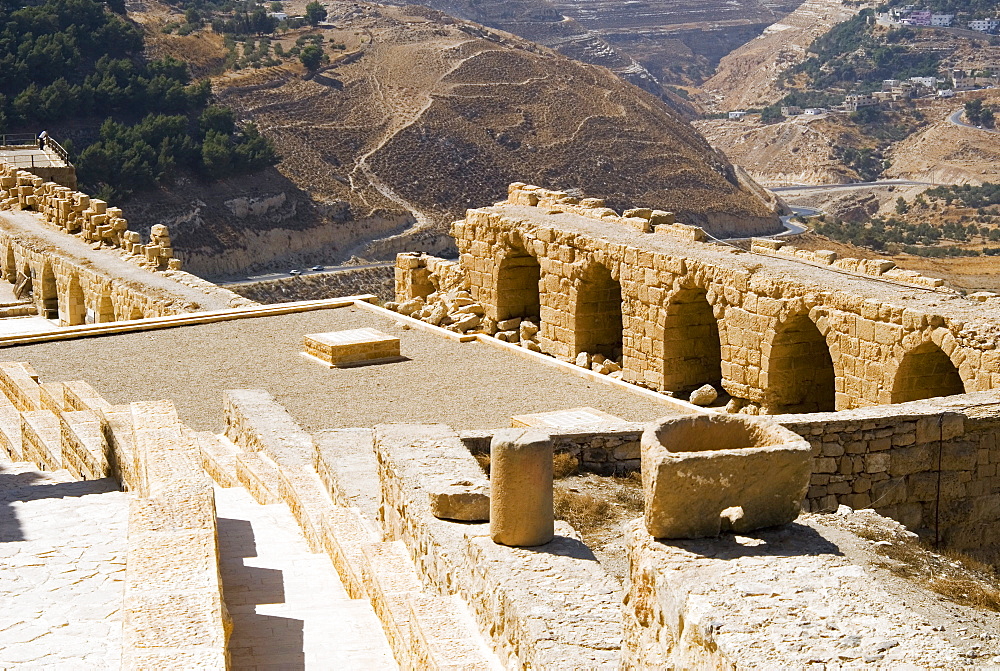 Crusader fort at Kerak, Jordan, Middle East