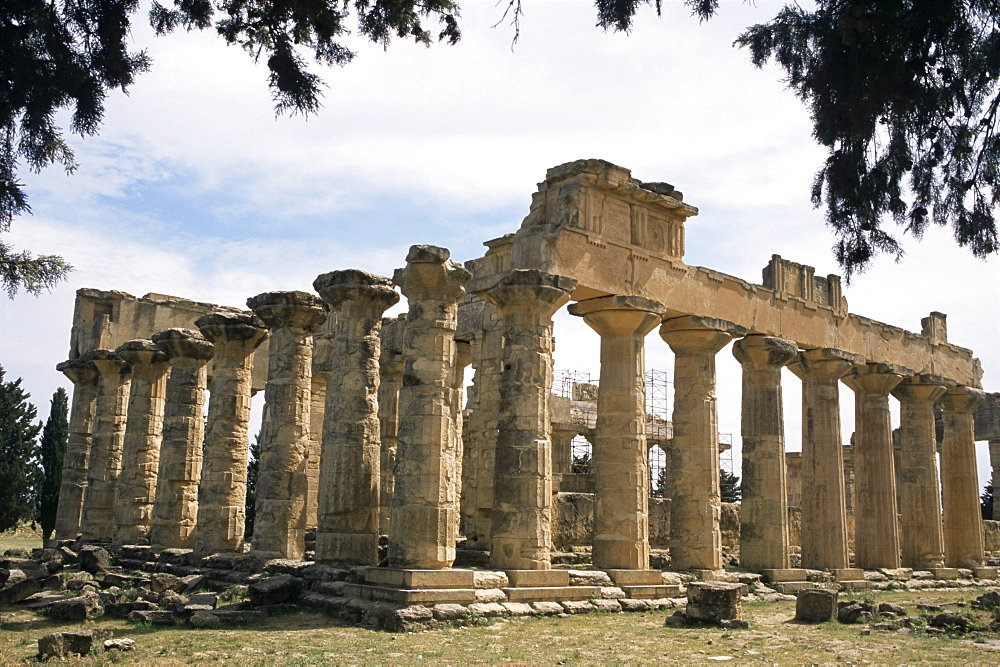 Zeus temple, Cyrene, UNESCO World Heritage Site, Cyrenaica, Libya, North Africa, Africa