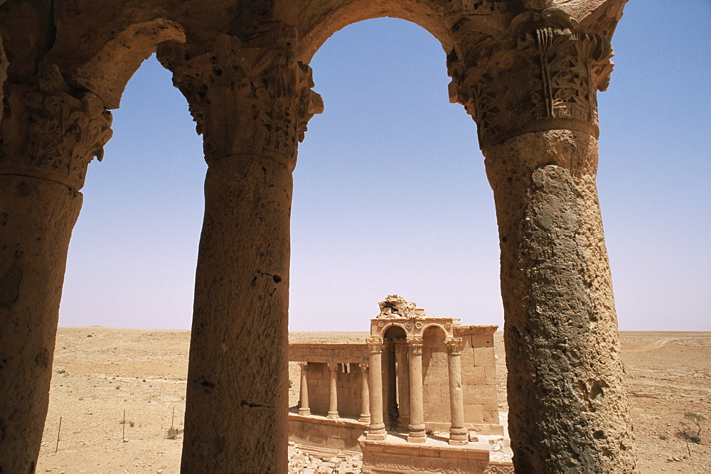 Tomb, North Necropolis, Ghirza, Cyrenaica, Libya, North Africa, Africa