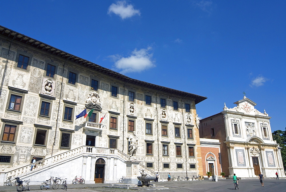 Piazza dei Cavalieri, Scuola Normale University, Pisa, Tuscany, Italy, Europe