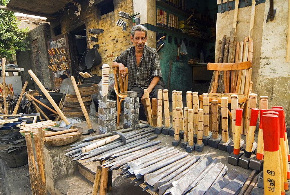 Carpentry Shop, City of The Deads area, Cairo, Egypt, North Africa, Africa