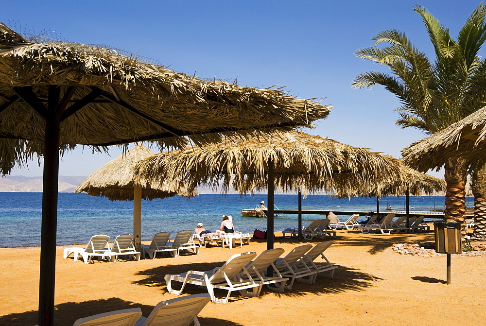 Barracuda Beach Club, Beach, Aqaba, Jordan, Middle East