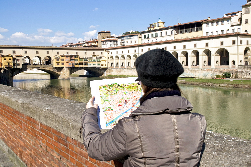 Ponte Vecchio, Florence (Firenze), UNESCO World Heritage Site, Tuscany, Italy, Europe