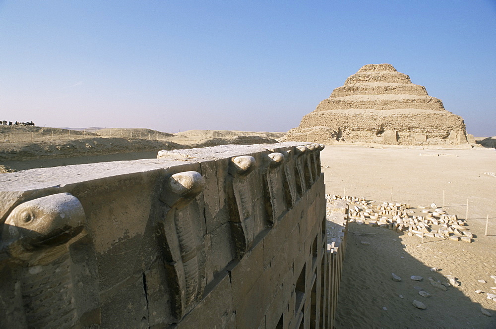 The Step Pyramid of Zoser, Saqqara (Sakkara), UNESCO World Heritage Site, Egypt, North Africa, Africa