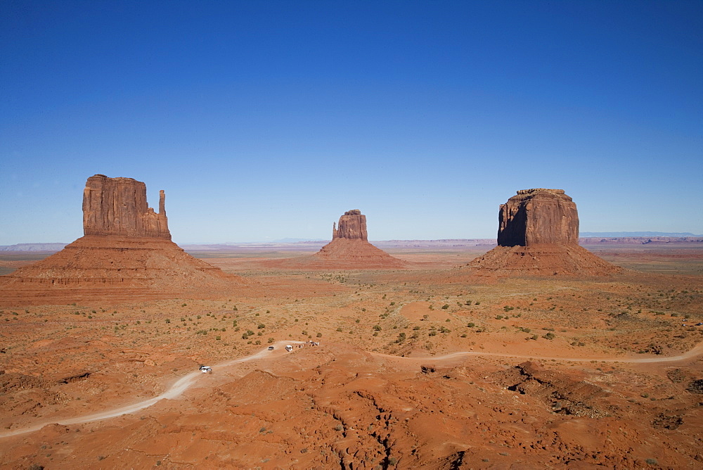 Monument Valley Navajo Tribal Park, Utah Arizona border, United States of America, North America