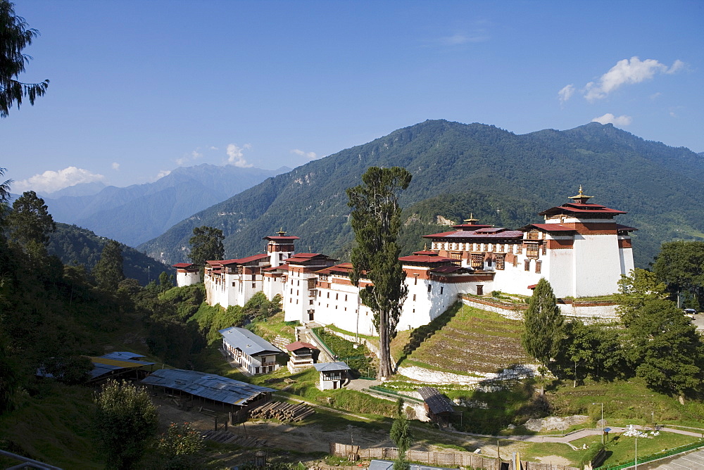 Trongsa Dzong, Trongsa, Bhutan, Himalayas, Asia