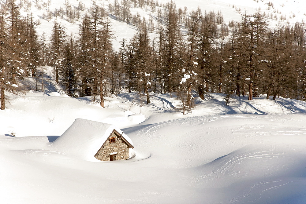 Alps in winter, Alpe Devero, Piedmont Region, Italy, Europe