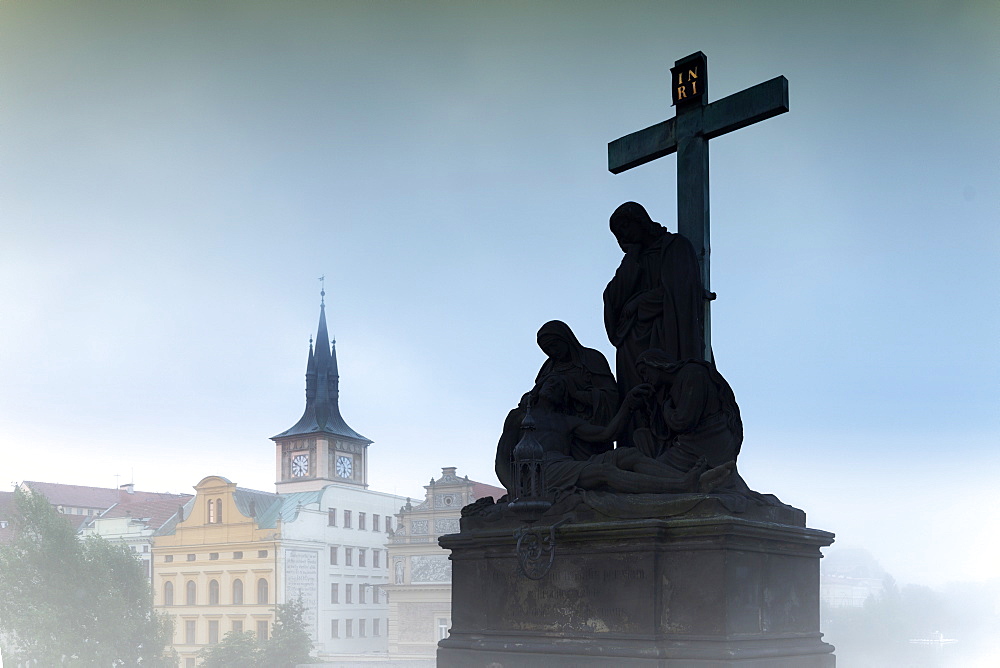 Charles Bridge statues, Prague, Czech Republic, Europe